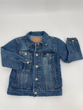Levi Strauss Unisex Children’s Kids 90’s Classic Blue Jean Denim Trucker Jacket